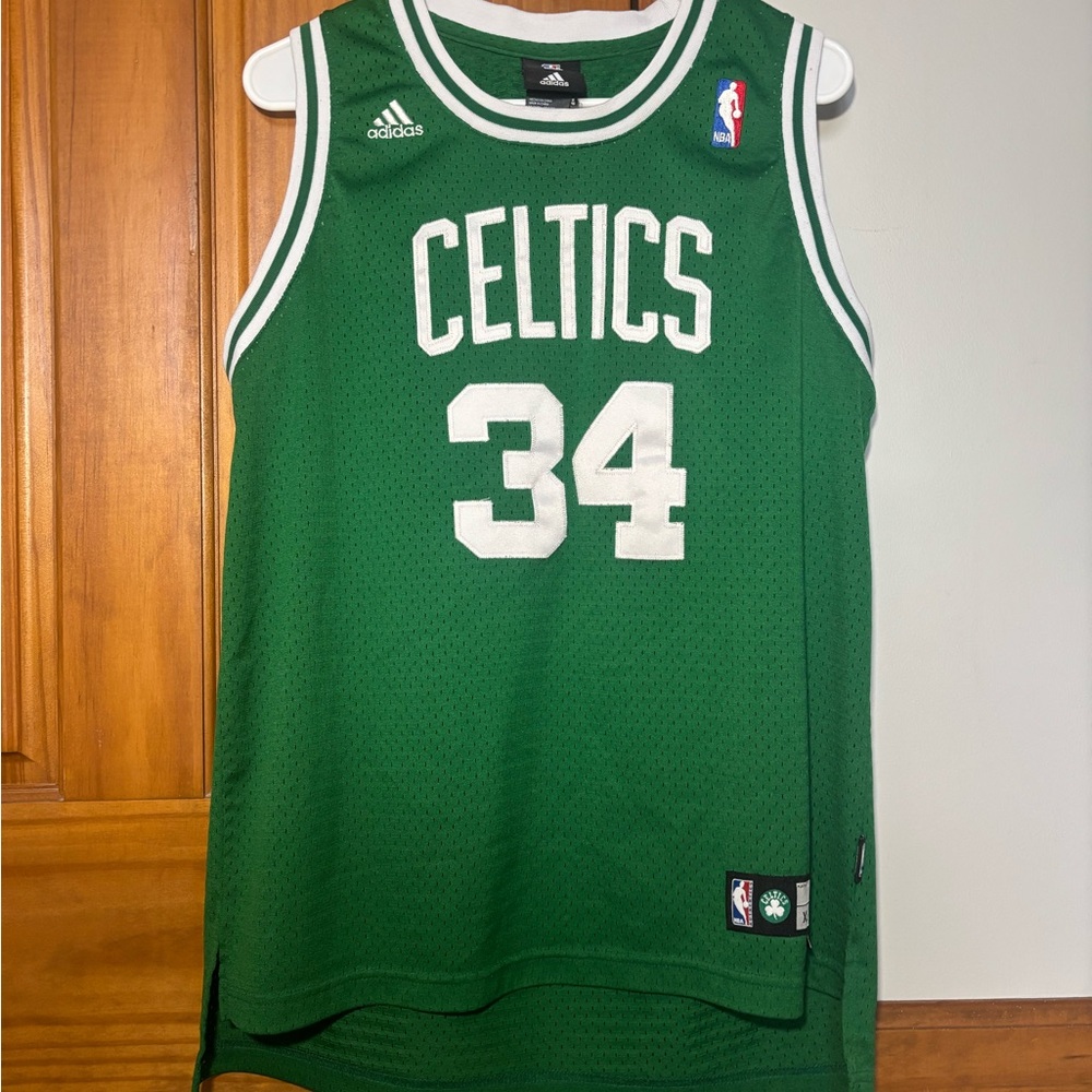 BOSTON CELTICS #34 PAUL PIERCE JERSEY NBA ADIDAS GREEN VINTAGE SIZE Men’s XL